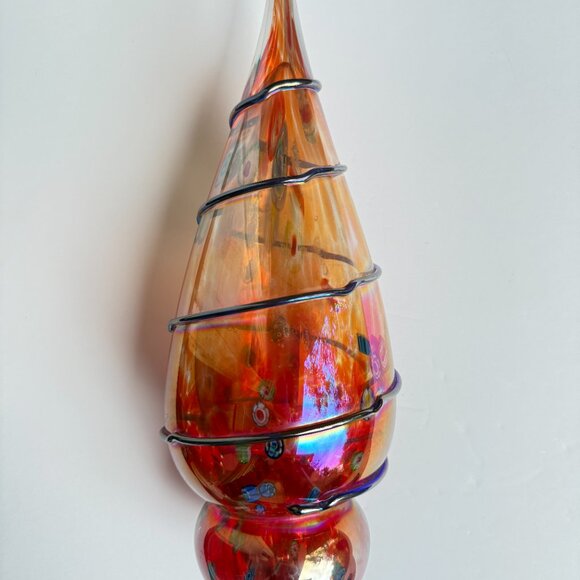 Large Vintage Murano Glass Millefiori Glass Christmas Tree - Picture 9 of 10